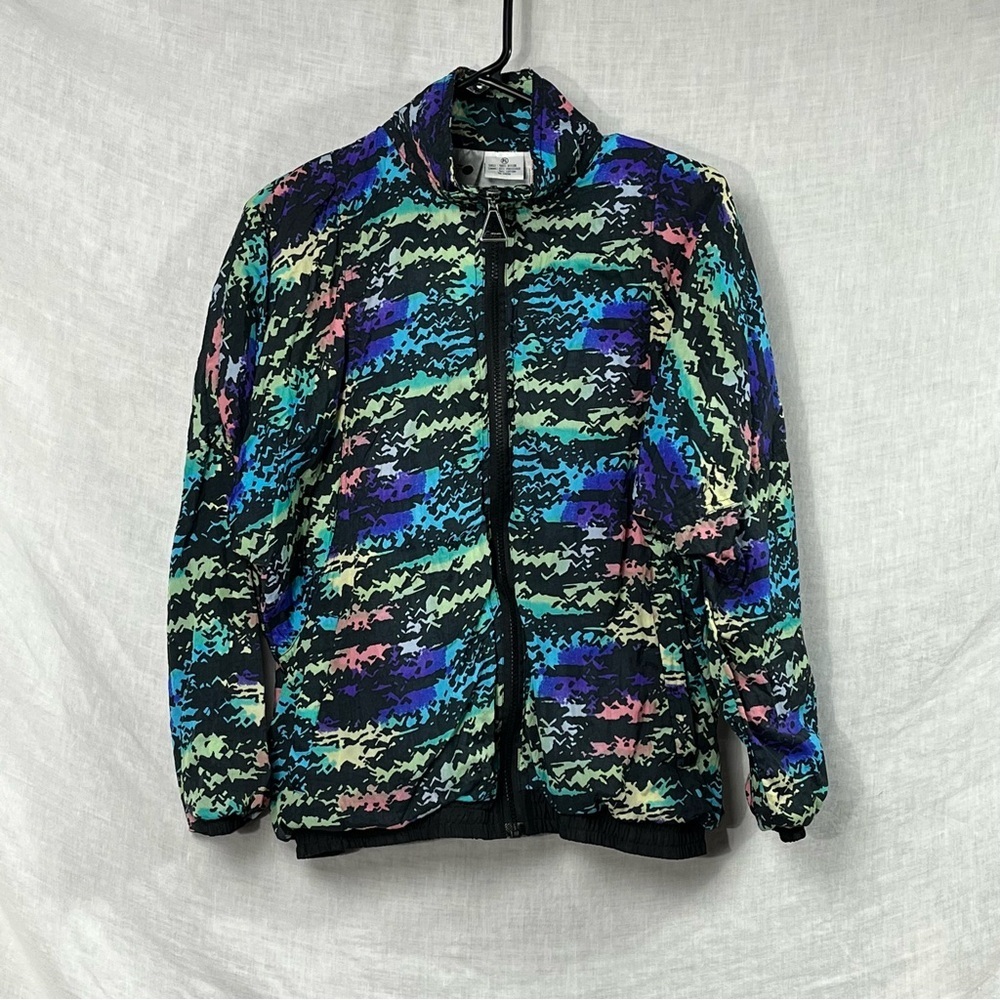 Vintage 90s Aviat Sportif‎ Windbreaker Full Zip Womens Large Petite Baggy Nylon